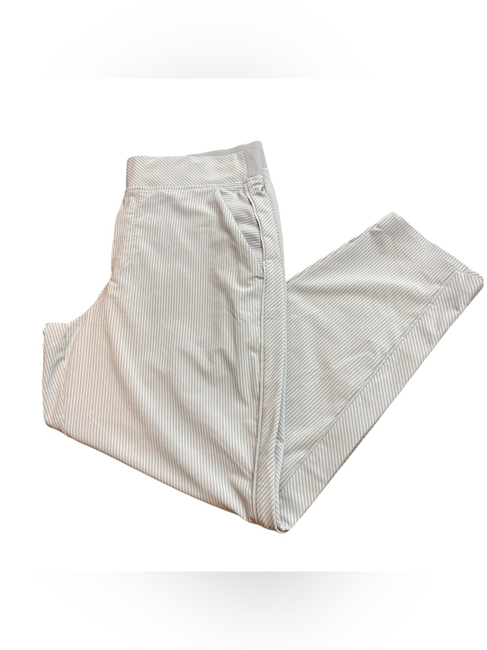 Ladies Athleta Brooklyn Side Stripe Ankle Pants Size 8 Petite